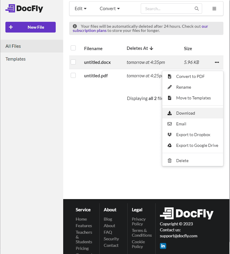 Step 3 Export Word Document